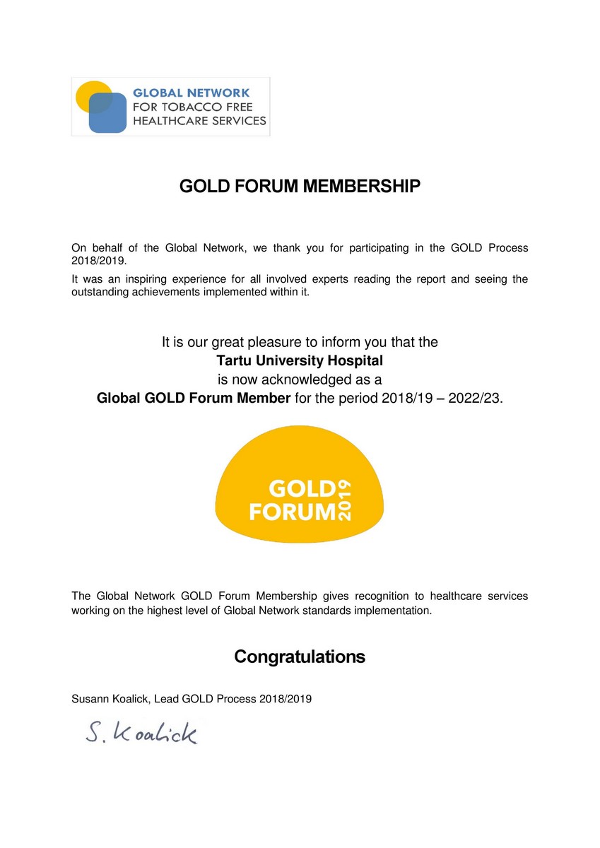 lk3 Kuldtaseme sertifikaat